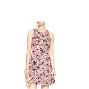 Cute Pink Print Mini Dress